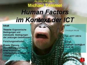 Ao Univ Prof Ing Dr Michael Trimmel Human