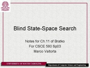 Blind StateSpace Search Notes for Ch 11 of