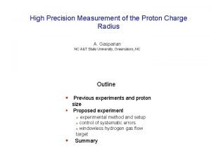 Proton charge radius