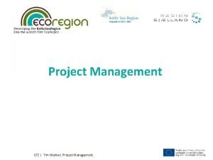 Project Management GTZ Tim Mahler Project Management WP