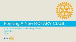 Rotary information for new members