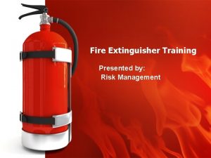 Fire extinguisher anatomy
