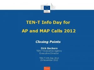 TENT Info Day for AP and MAP Calls