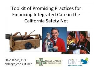 Toolkit of Promising Practices for Financing Integrated Care