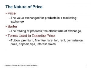 What is the nature of price