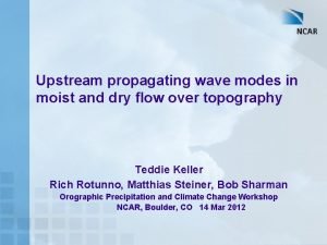 Upstream propagating wave modes in moist and dry