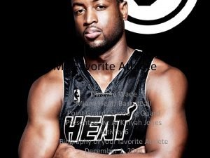 My Favorite Athlete Dwayne Wade Miami Heat Basketball