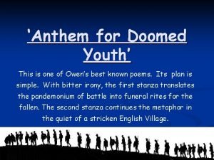 Anthem for doomed youth metaphor