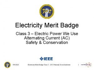 Electricity merit badge Electricity merit badge