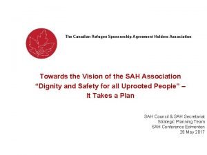 Canadian refugee sponsorship agreement holders association