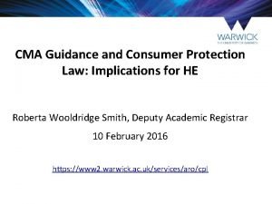 CMA Guidance and Consumer Protection Law Implications for