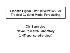 Diabatic Digital Filter Initialization For Tropical Cyclone Model