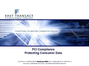 PCI Compliance Protecting Consumer Data Kiosk Com 2008
