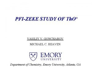 PFIZEKE STUDY OF Th O VASILIY V GONCHAROV