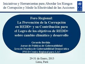 Iniciativas y Herramientas para Abordar los Riesgos de