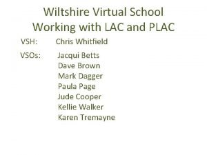Wiltshire virtual school