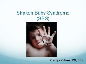 Baby shaken syndrome signs