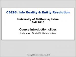 Swoosh a generic approach to entity resolution Swoosh a generic approach to entity resolution