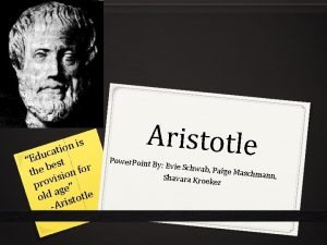 Facts about aristotle