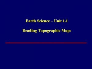 Topographic profile definition