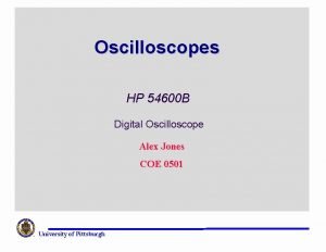 Hewlett packard 54600b oscilloscope
