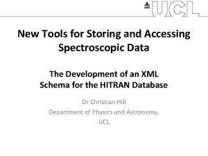 New Tools for Storing and Accessing Spectroscopic Data