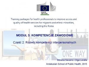 MODU 3 KOMPETENCJE ZAWODOWE Cz 2 Rozwj kompetencji