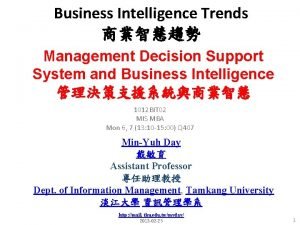 Business intelligence framework