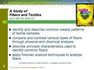 A Study of Fibers and Textiles you will