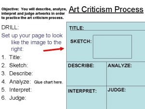 Give the nine criteria for analyzing and judging art