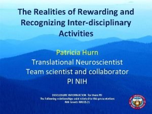 The Realities of Rewarding and Recognizing Interdisciplinary Activities