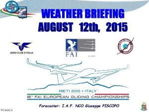 Forecaster I A F NCO Giuseppe PISCOPO 500