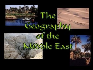 Middle east natural resources