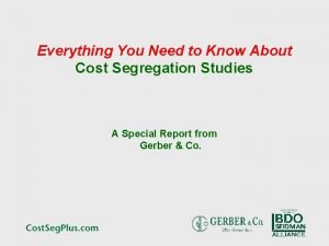 Everything You Need to Know About Cost Segregation