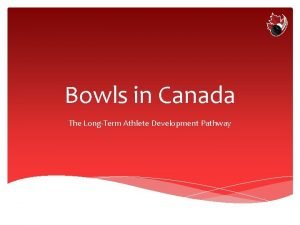 Bowls in Canada The LongTerm Athlete Development Pathway