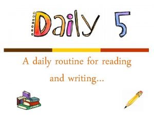 Reading daily routine