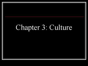 Chapter 3 Culture Body Ritual Among the Nacirema