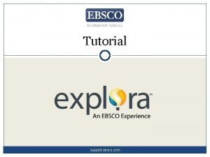 Explora ebsco