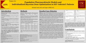 Poster 71 Population Pharmacokinetic Models and Individualized Bayesian