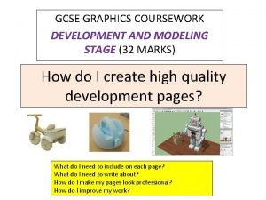 Gcse graphics coursework