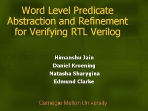 Word Level Predicate Abstraction and Refinement for Verifying