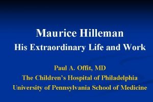 Maurice hilleman quotes