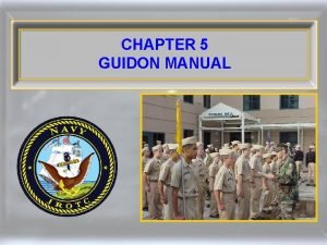 CHAPTER 5 GUIDON MANUAL General Rules of the