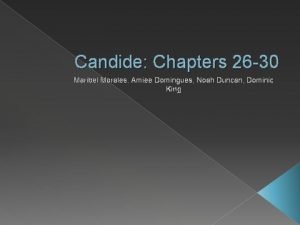 Candide chapter summaries