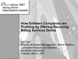 How Software Companies are Profiting by Offering Recurring