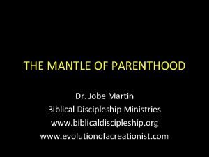 Mantle biblical definition
