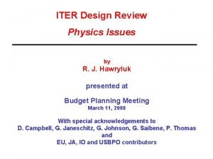 Iter coils