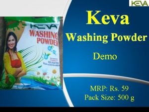 Keva detergent powder