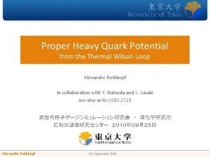 Proper Heavy Quark Potential from the Thermal Wilson