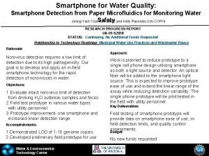 Smartphone for Water Quality Smartphone Detection from Paper